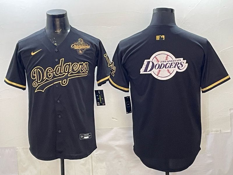 2026 Men Nike Los Angeles Dodgers Blank black gold Game MLB Jersey 0034->los angeles dodgers->MLB Jersey